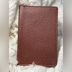 Louis Vuitton Taiga leather Brown Leather Wallet ID card case